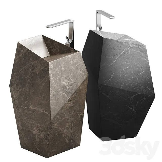 Washbasin FACES by PORCELANOSA 3ds Max