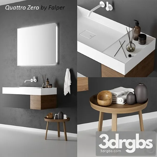 Washbasin Falper Quattro Zero 3dsmax Download