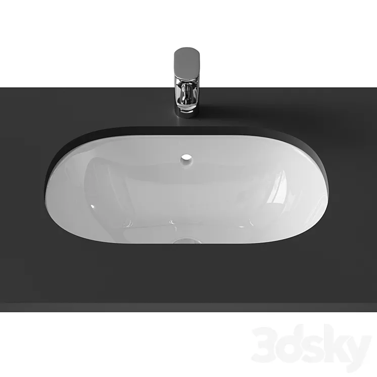 Washbasin Ideal Standard Connect E504801 55 cm 3DS Max
