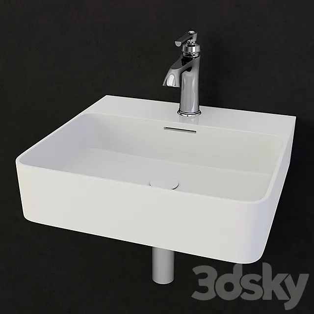 washbasin Laufen Val 3DS Max Model