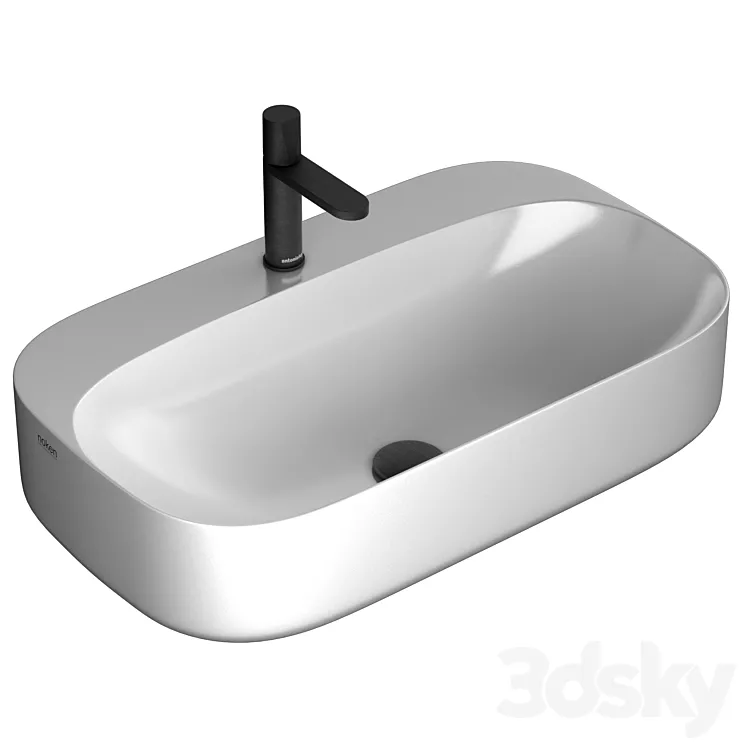 Washbasin Noken NK Arquitect by Porcelanosa & faucet Antoniolupi Indigo 3DS Max Model