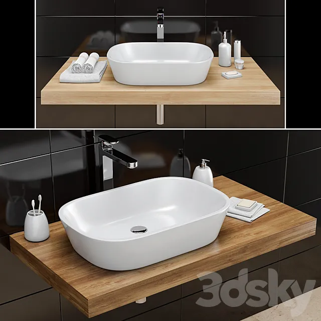 Washbasin RAVAK | Ceramic O 3ds Max