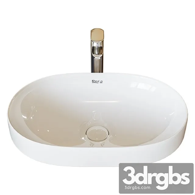 Washbasin roca inspira round 55×37 cm, surface mounted 327527000