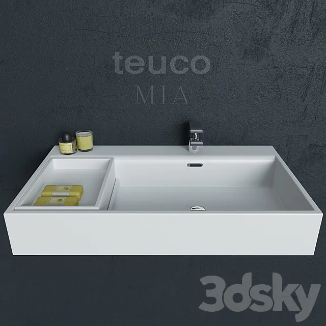 Washbasin Teuco Mia 3DS Max Model