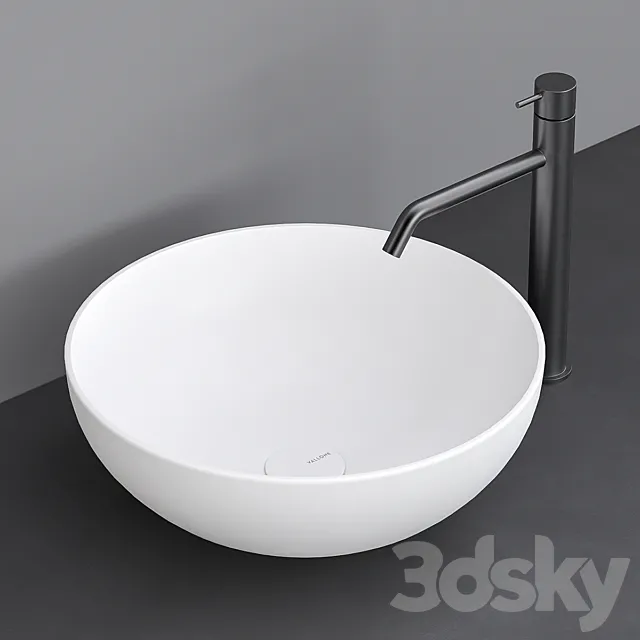 Washbasin VALLONE NASSAU FLAT 3ds Max