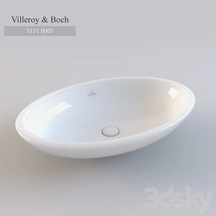 Washbasin Villeroy & Boch Loop & Friends 5151 0001 3DS Max