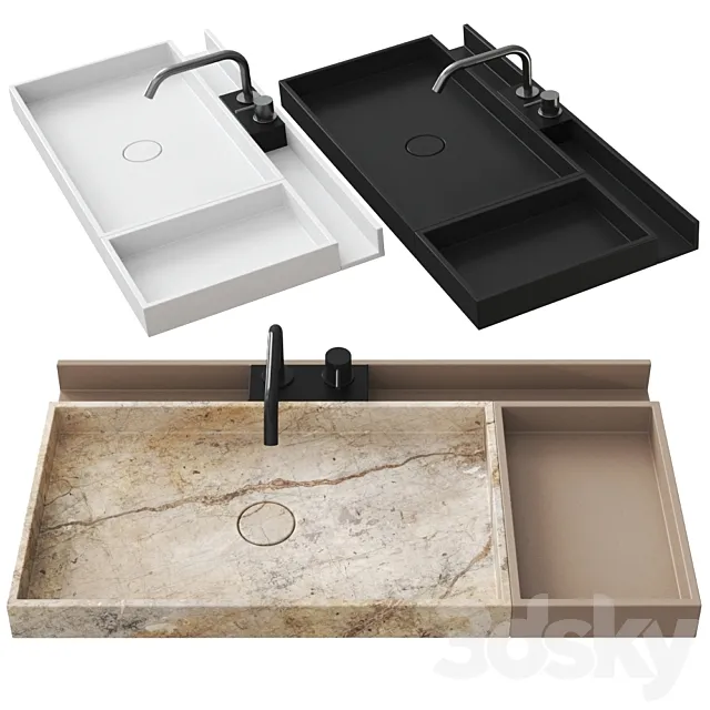 Washbasin with organizer and trays by Rexa Design 3DSMax File