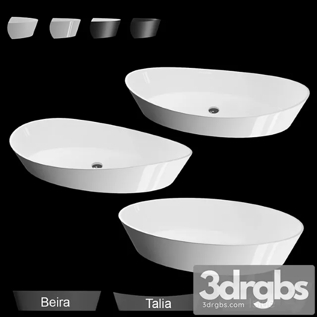 Washbasins aura iside, talia, beira