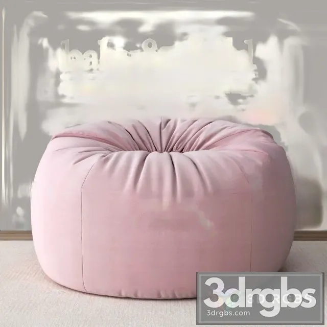 Washed Velvet Bean Bag  3dsmax Download