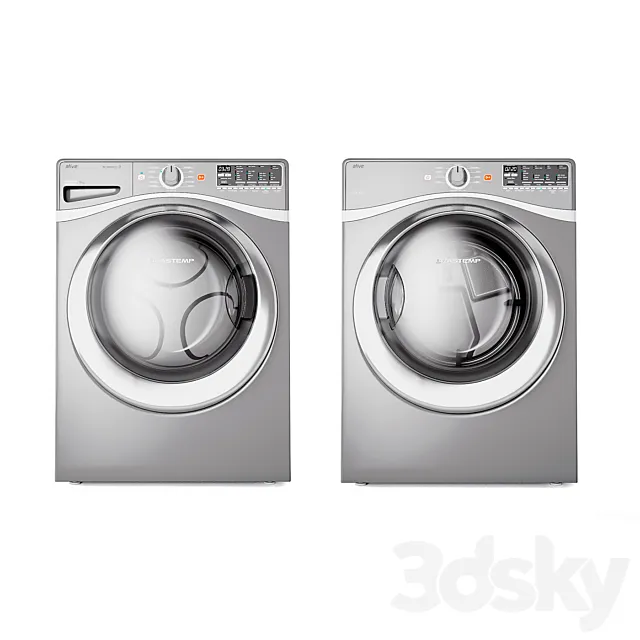 Washer and Dry Machines 3DS Max Model