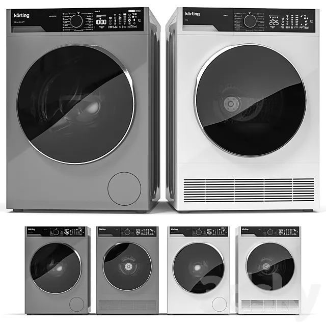 Washer and dryer Korting 3ds Max