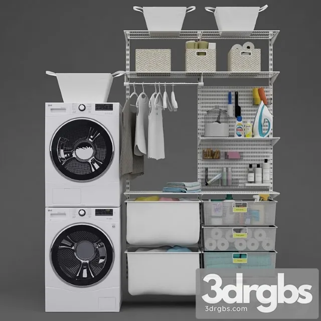 Washer And Dryer Lg And Laundry 3dsmax Download