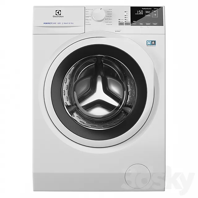 Washing machine Electrolux EW7WR447W 3ds Max