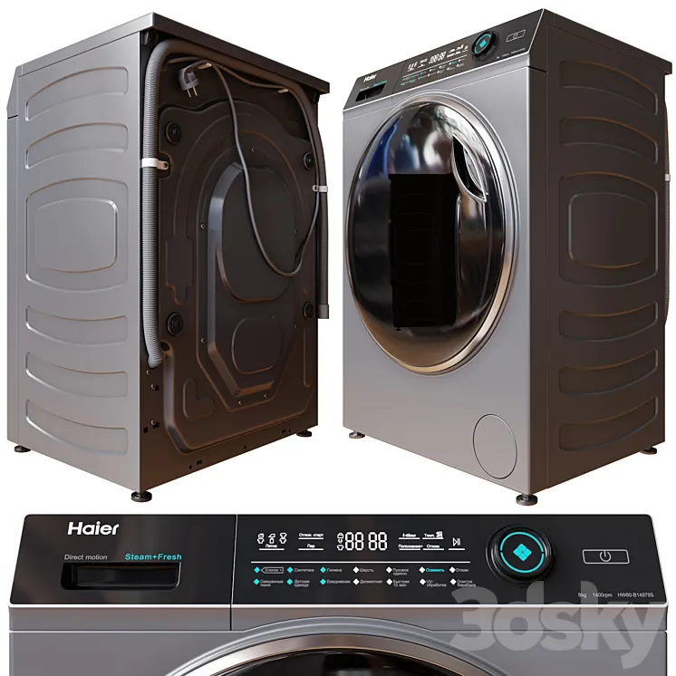 Washing Machine HAIER HW80-B14979S 3DS Max