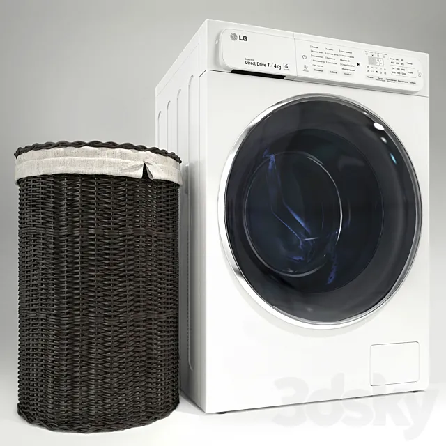 washing machine LG 3DSMax File