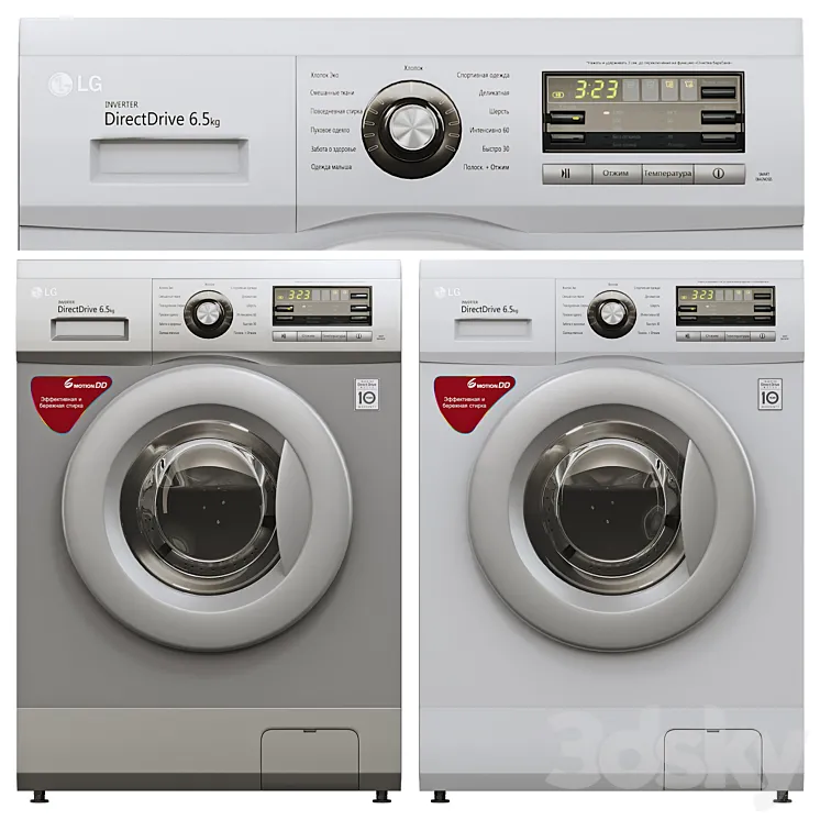 Washing Machine LG F1096ND3 3DS Max