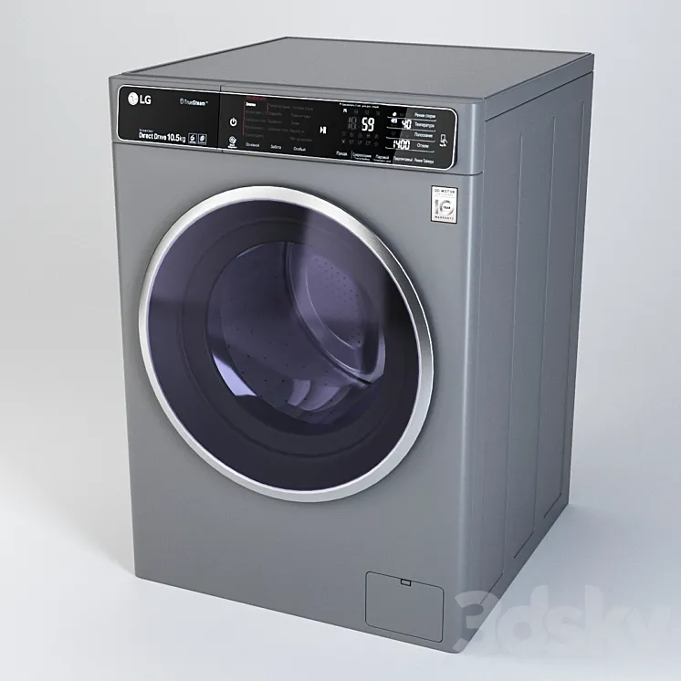 Washing Machine LG F14U1JBS6 3DS Max