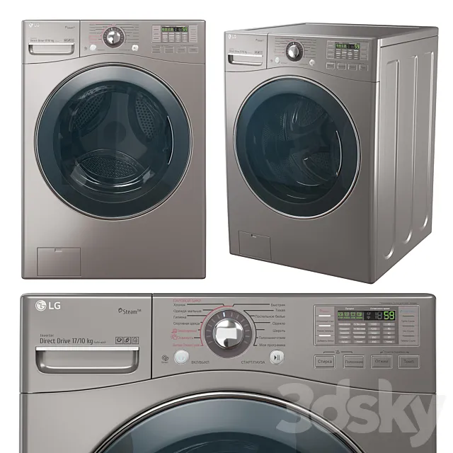 Washing machine LG F1K2CH2T 3DS Max Model