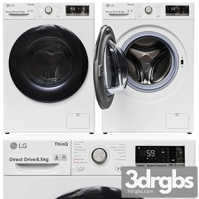 Washing machine LG F2V5GS0WT 3dsmax Download