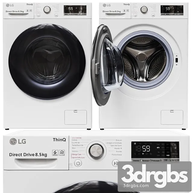 Washing machine lg f2v5gs0wt