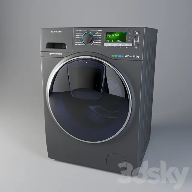 Washing machine Samsung WW8500K 3DSMax File