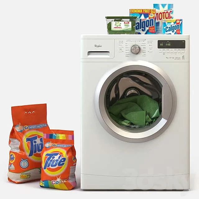 Washing machine Whirlpool 3DSMax File