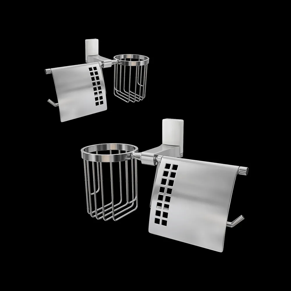 WasserKRAFT – Toilet paper and freshener holder Leine K-5059WHITE 3ds Max