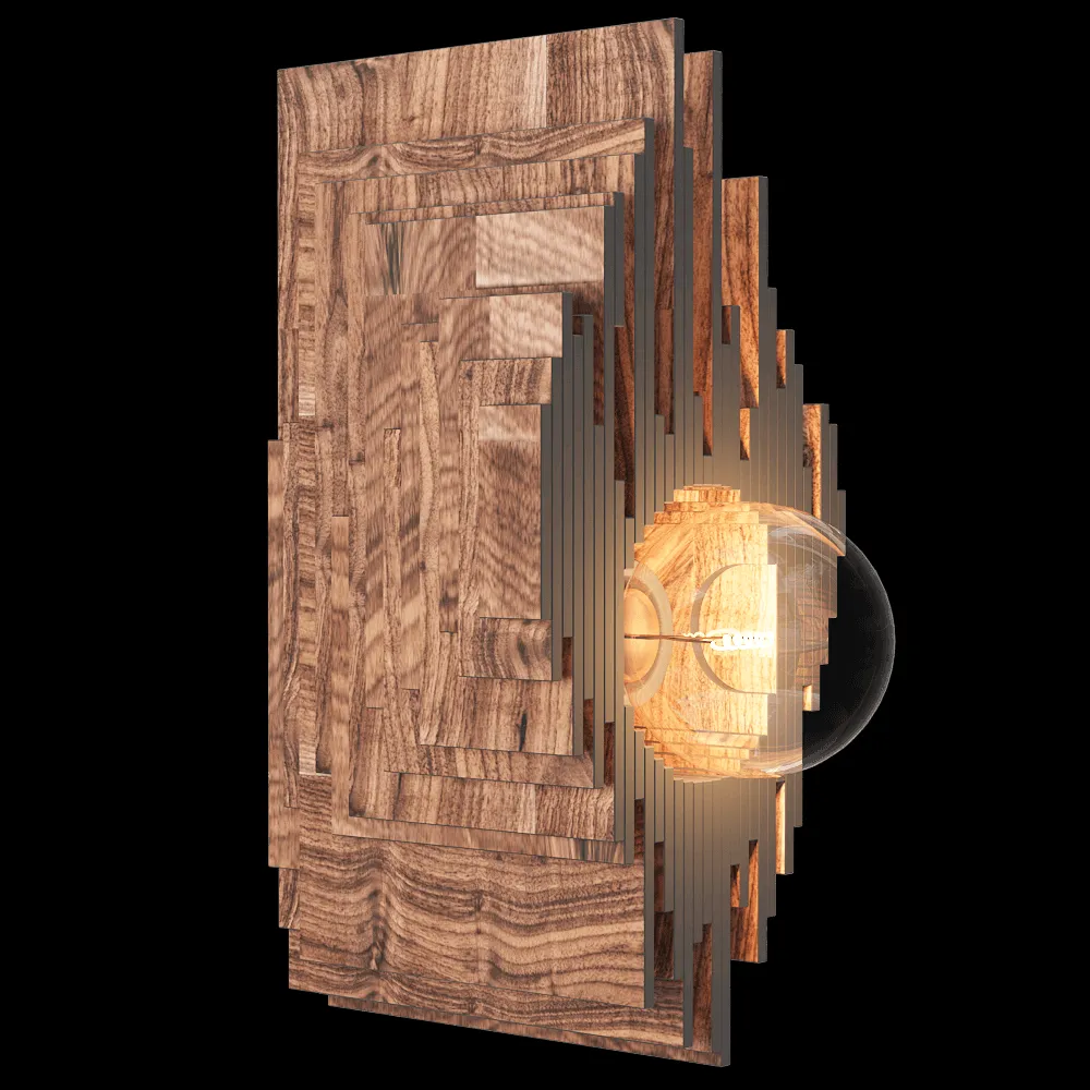 WasserKRAFT – Wall lamp Galactic Fourier 3ds Max