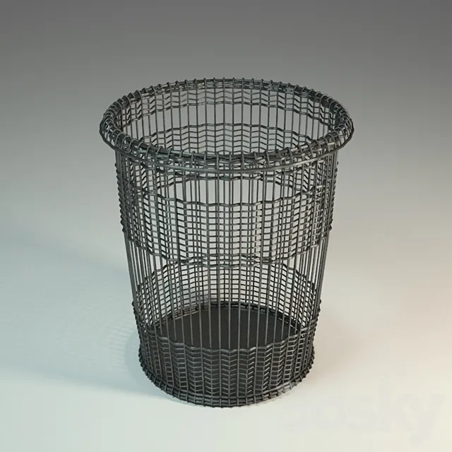 Waste paper basket 3ds Max