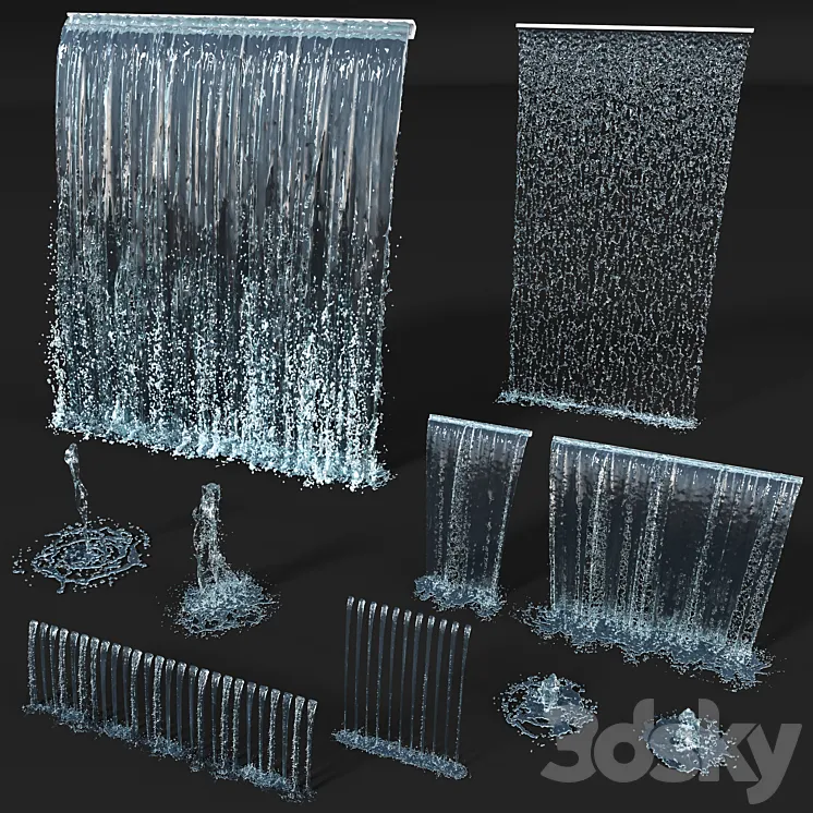 Water Collection 6 3DS Max