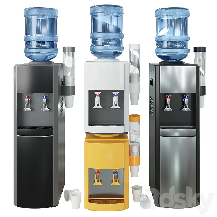 Water cooler 3DS Max