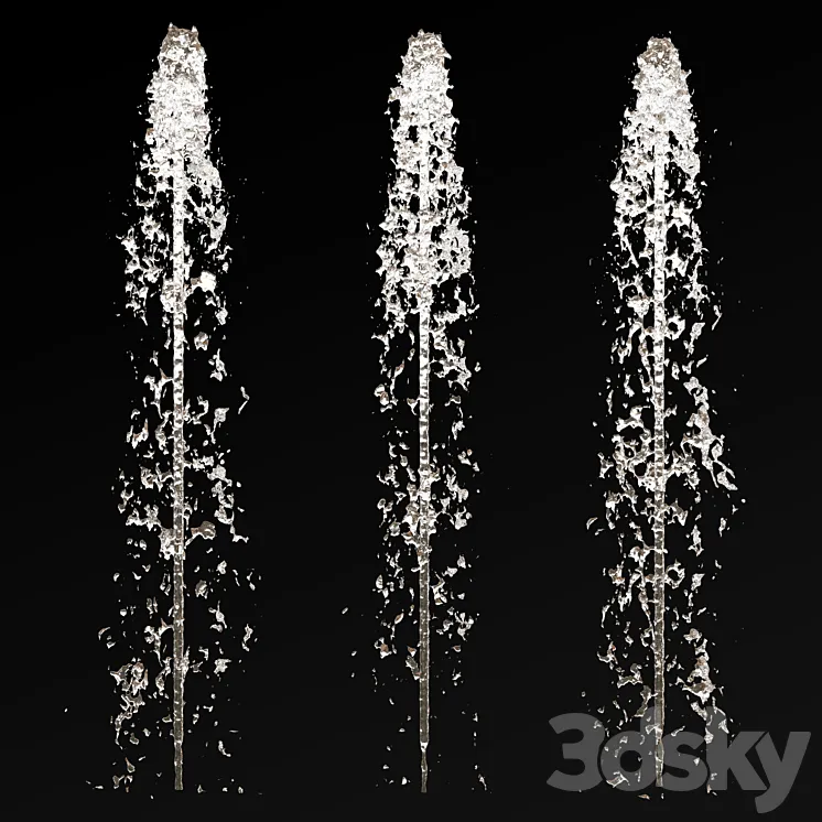 water fountain set 01 3DS Max