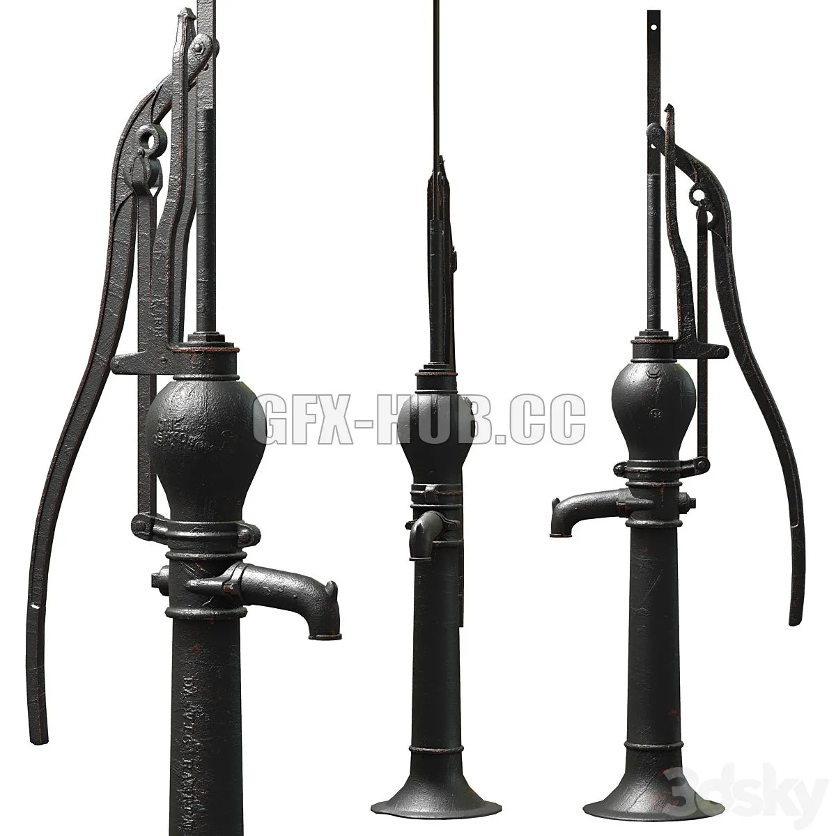 Water Hand Pump The Oshkosh 3dsMax Model