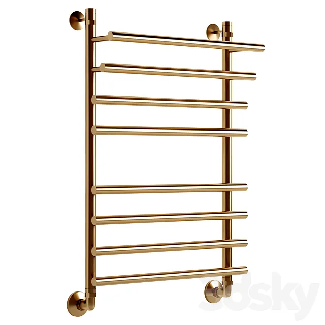 Water heated towel rail EWRIKA Medea Pr 80×50 gold 3DS Max Model