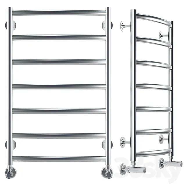 Water heated towel rail Terminus Atlanta+ P7 500×800 3ds Max