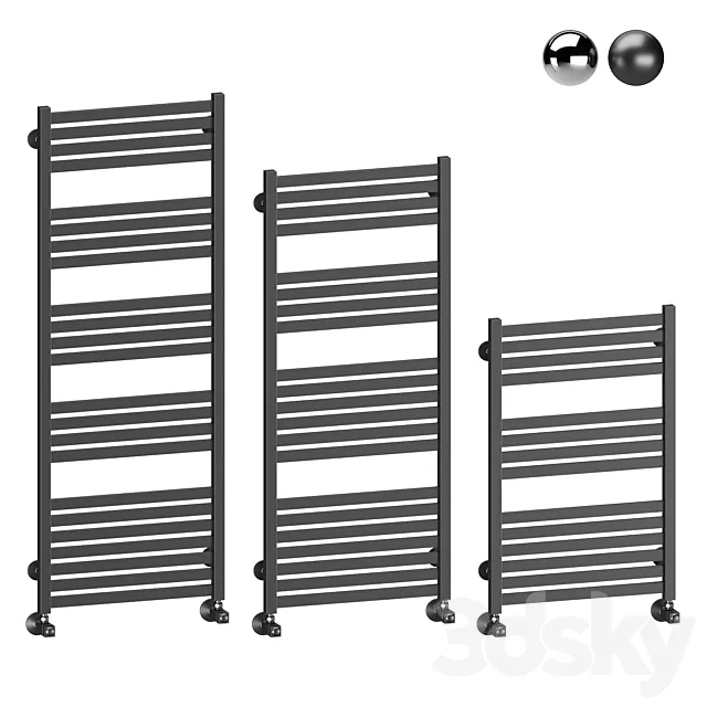 Water heated towel rail Terminus Tuscany 3ds Max