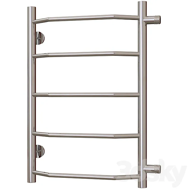 Water heated towel rail Terminus Victoria P5 400×596 with side connection 500 3ds Max