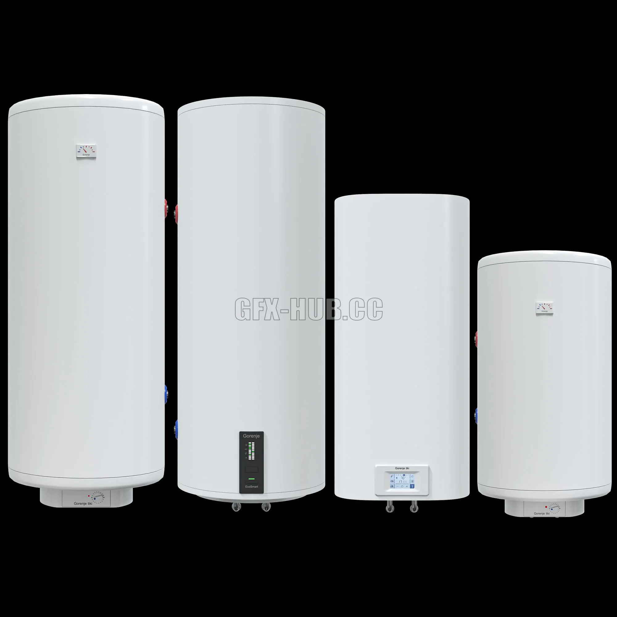 Water Heater Gorenje set 3dsMax Model