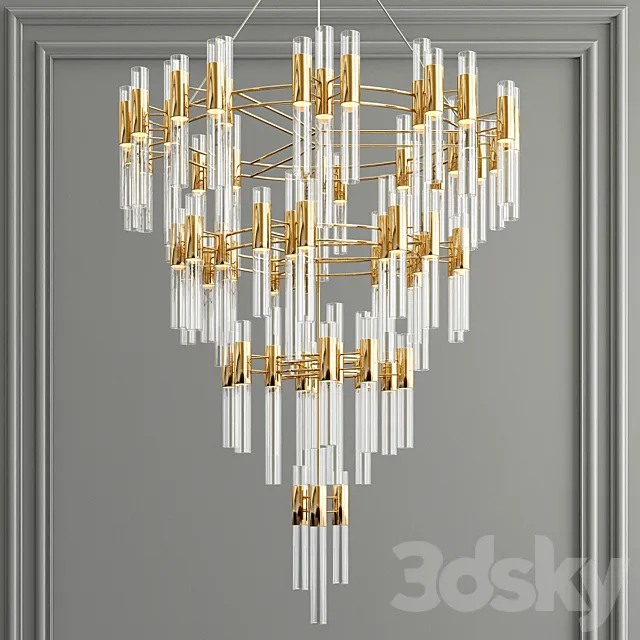 Waterfall chandelier 3DS Max Model