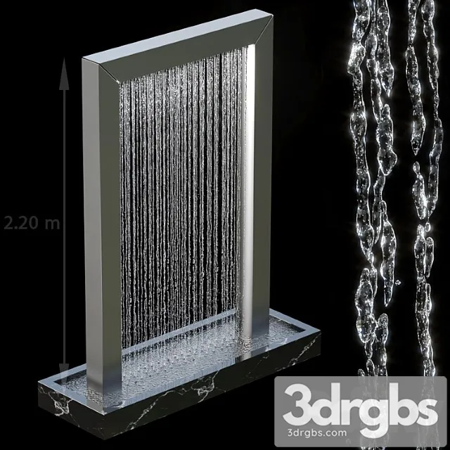 Waterfall fountains 004 3dsmax Download