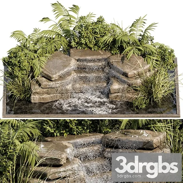 Waterfall fountains cascade 11 3dsmax Download