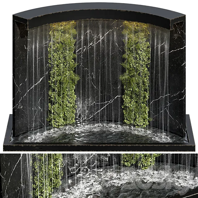 Waterfall fountains cascade 24 3DS Max Model