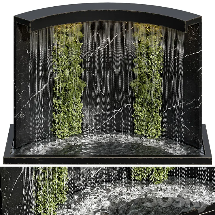 Waterfall fountains cascade 24 3DS Max