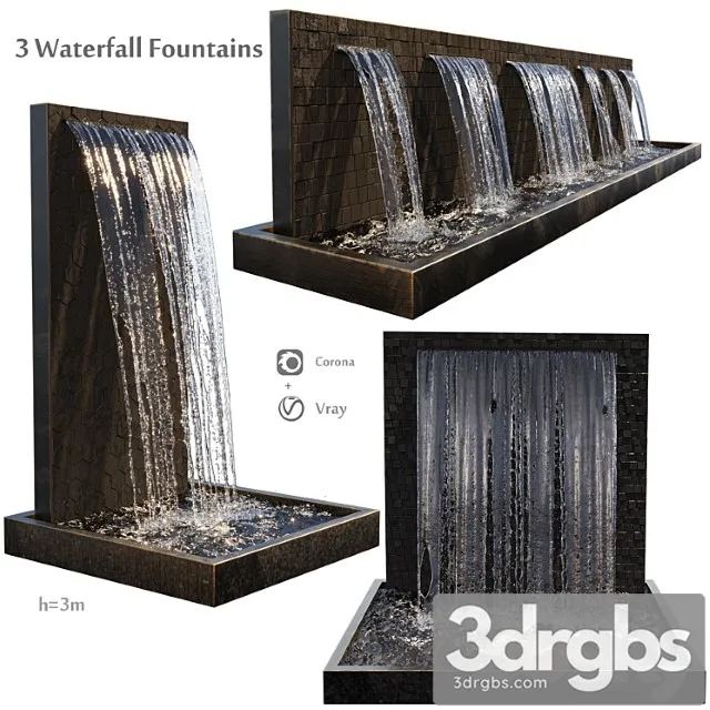 Waterfall Fountains Cascade 3dsmax Download