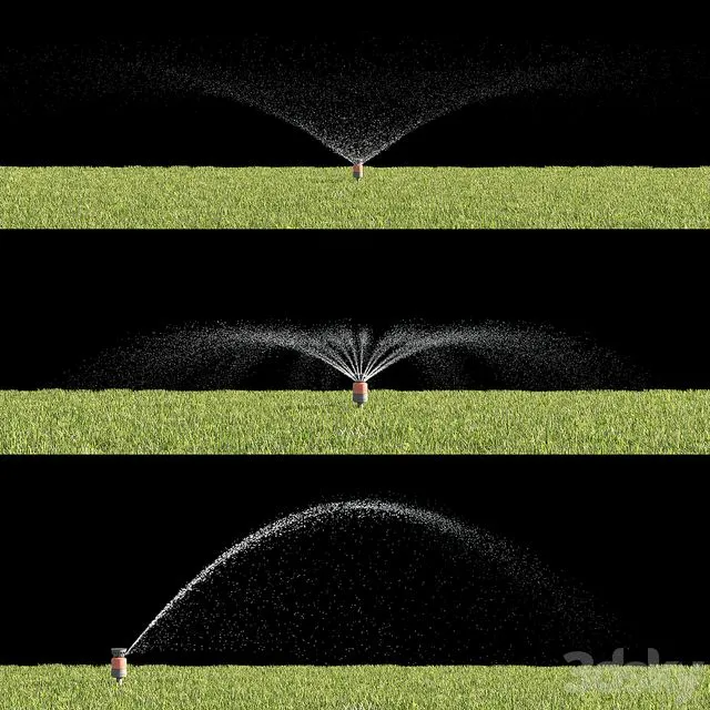 watering the lawn 3dsMax Model