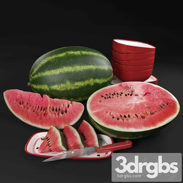 Watermelon set 3dsmax Download