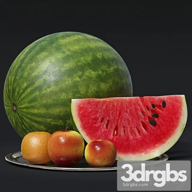 Watermelon with fruit 3dsmax Download