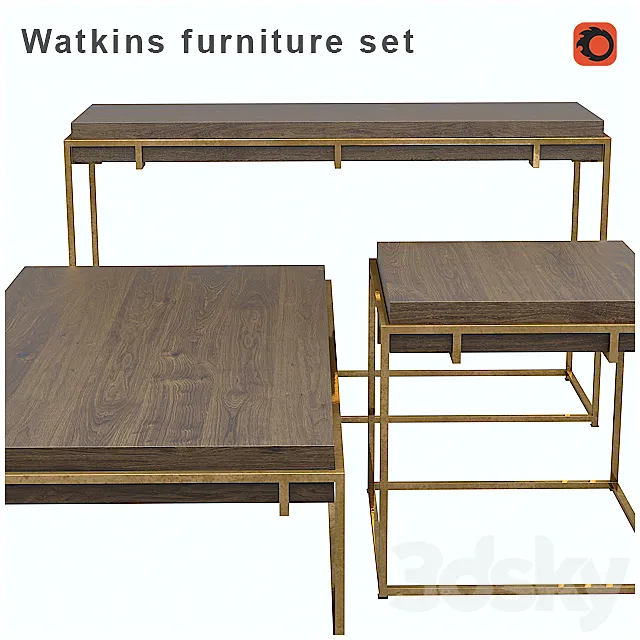 Watkins furniture set 3ds Max