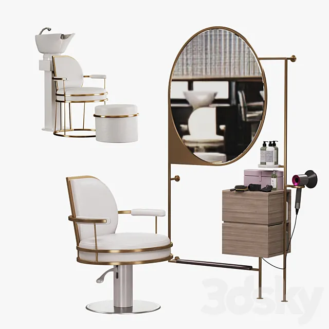 Watson Cindarella Hairdresser Workstation 3ds Max