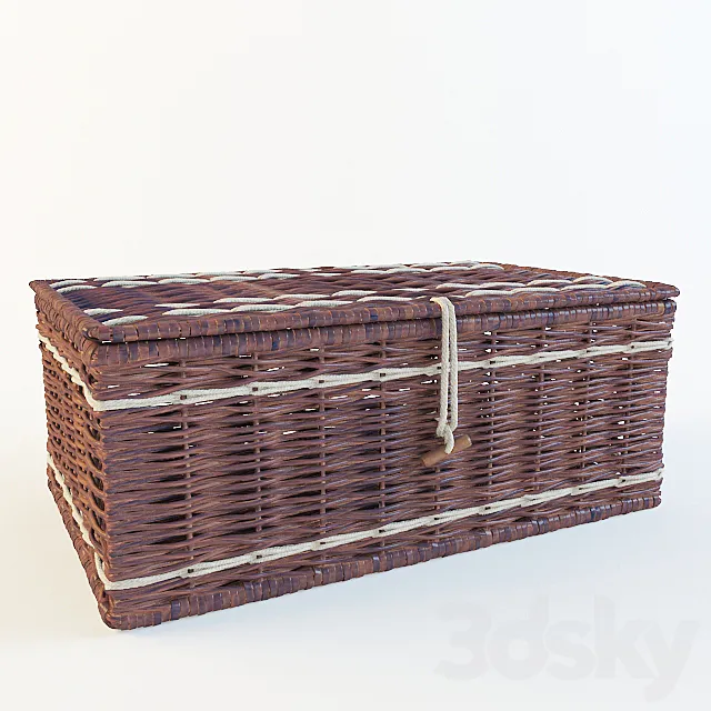 Wattled basket 3ds Max